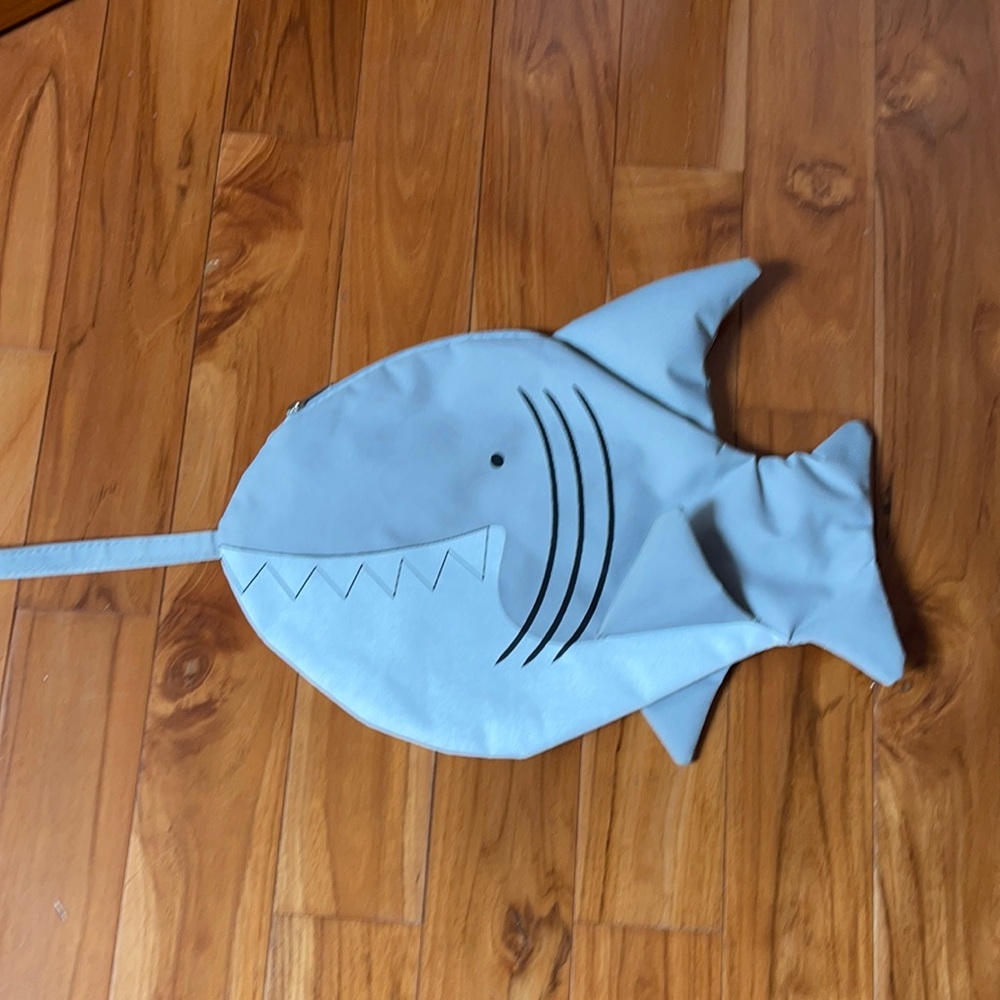 Wristlet dry bag Break water shark vinyl lined water resistant bag beac cruise